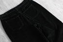 2000s super baggy black corduroy pants