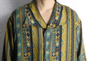 geometric ethnic pattern box silhouette shirt