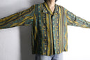 geometric ethnic pattern box silhouette shirt