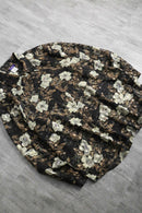 1980-90s flower pattern sheer shirt