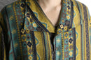 geometric ethnic pattern box silhouette shirt