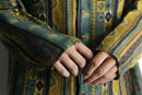 geometric ethnic pattern box silhouette shirt