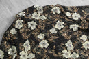1980-90s flower pattern sheer shirt