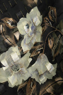 1980-90s flower pattern sheer shirt