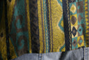 geometric ethnic pattern box silhouette shirt