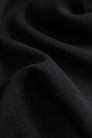 1990s poly black wide culotte shorts