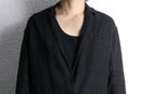 black linen easy tailored jacket