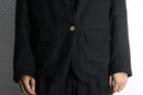 black linen easy tailored jacket