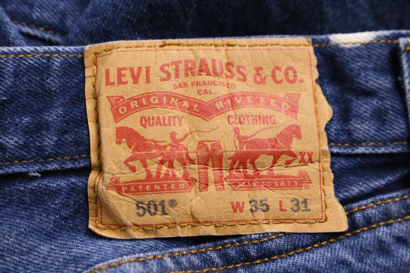"LEVI’S 501"bleach design denim pants