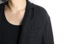 black linen easy tailored jacket