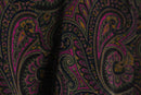magenta pink paisley design pile single easy tailored jacket