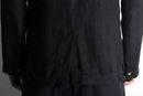 black linen easy tailored jacket