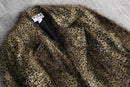 1990s shaggy leopard pattern gown