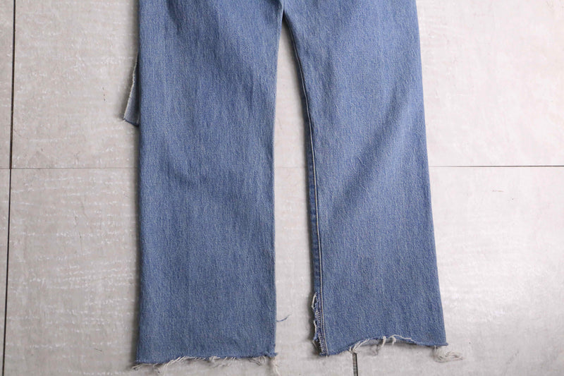 remake "再構築"patchwork design straight denim