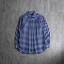 1990-00s ETRO gunclub check weave dress shirt
