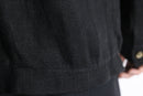 black linen easy tailored jacket