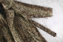 1990s shaggy leopard pattern gown