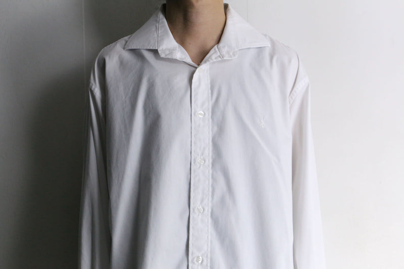 "YVES SAINT LAURENT" double cuffs dress shirt