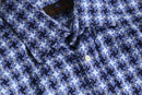 1990-00s ETRO gunclub check weave dress shirt