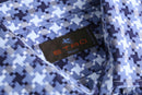 1990-00s ETRO gunclub check weave dress shirt