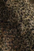 1990s shaggy leopard pattern gown