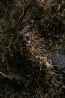 1990s shaggy leopard pattern gown