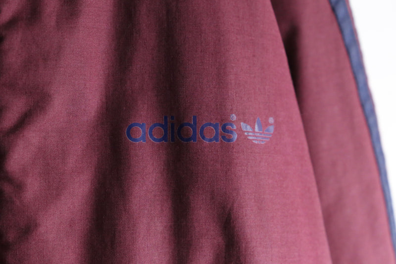 "adidas" vintage raglan sleeve zip blouson jacket