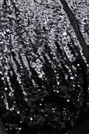 2000s sequins gradation design zip blouson