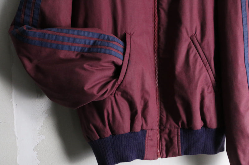 "adidas" vintage raglan sleeve zip blouson jacket