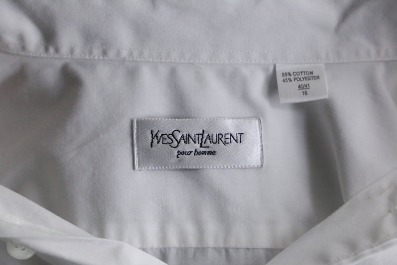 "YVES SAINT LAURENT" double cuffs dress shirt