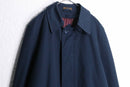 1970-80s Yves Saint Laurent Diffusion Hommes T/C twill balmacaan Coat