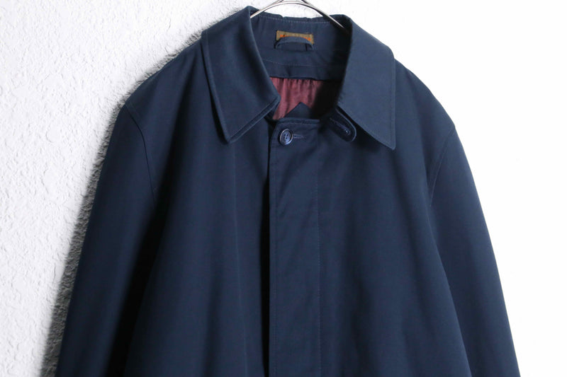 1970-80s Yves Saint Laurent Diffusion Hommes T/C twill balmacaan Coat