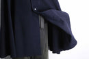 navy color hood poncho
