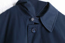 1970-80s Yves Saint Laurent Diffusion Hommes T/C twill balmacaan Coat