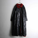 nel lining unusual PVC long coat
