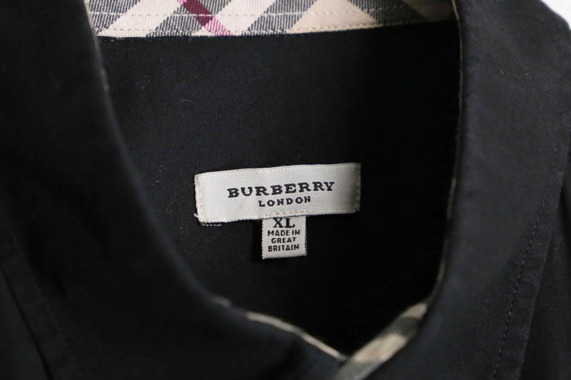 ”BURBERRY” black color embroidery design shirts