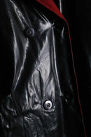 nel lining unusual PVC long coat