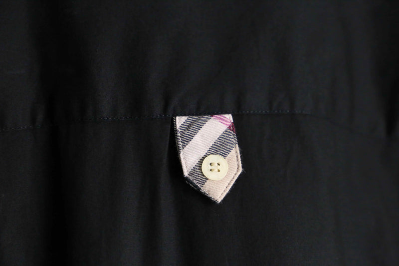 ”BURBERRY” black color embroidery design shirts