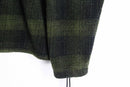 "GAP" dark green check half zip fleece