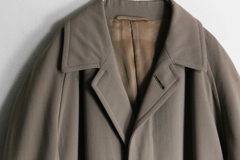 60's vintage wool gabardine balmacaan coat