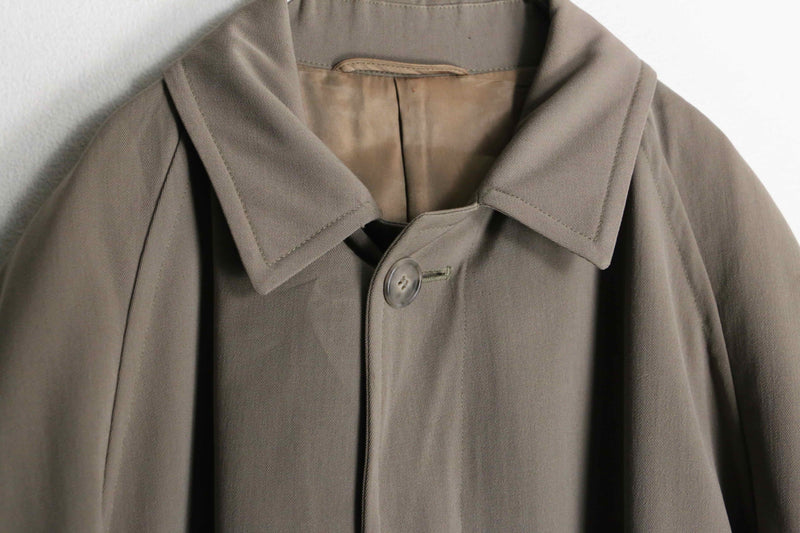 60's vintage wool gabardine balmacaan coat