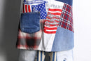 ''Re:make''patchwork design skirt