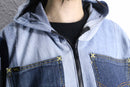 "Re:make" patchwork docking denim jacket