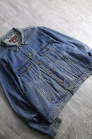 1990s over denim tracker jacket