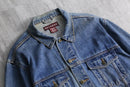 1990s over denim tracker jacket