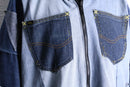 "Re:make" patchwork docking denim jacket