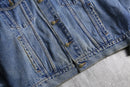 1990s over denim tracker jacket