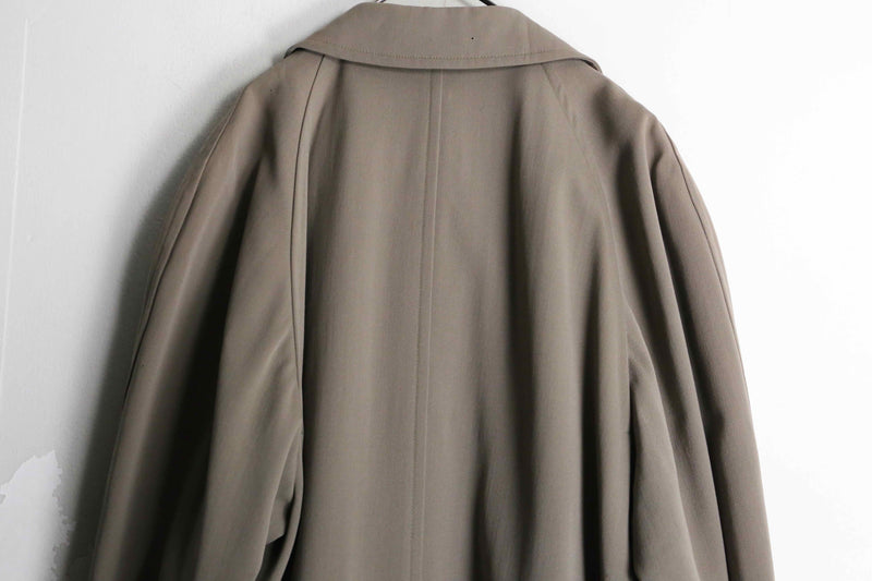 60's vintage wool gabardine balmacaan coat