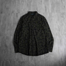 2000s PERRY ELLIS leaf pattern cotton shirt