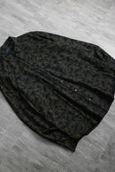 2000s PERRY ELLIS leaf pattern cotton shirt